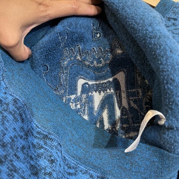 Kenzo Paris Sweater Womens Blue Tiger Jungle Crewneck Sweatshirt Sz S - Picture 9 of 16